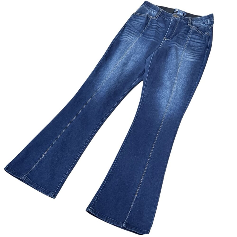 Democracy "Ab"Solution Split Seam Boot Cut Mid Ri… - image 3